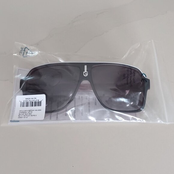 CARRERA Sunglasses Matte Black and Bordeaux Frame 1001/S NEW - Picture 1 of 9